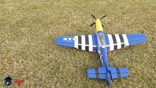 EFlite Mustang 15m  Takeoff practice Not exactly unleashing my flight skills [upl. by Annetta674]