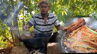 how to make cluster beans pakoda  gawar sembi pakoda village styl  testy healthy [upl. by Notelrahc]