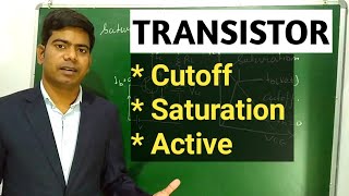 Cutoff Saturation and active region of transistor ।। Needful for competition ।। [upl. by Philbin]