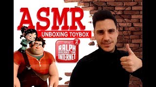 ASMR Español 🌘  WreckIt Ralph 2  UNBOXING Ralph Rompe Internet ToyBox [upl. by Van571]