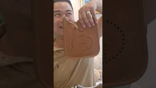 Unboxing Hermes mini Evelyne tpm in Gold and Palladium Hardware dreambag minievelyne [upl. by Linzy]