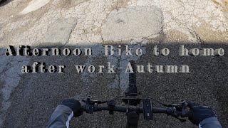 Afterwork Bike to home  Autumn switzerland nature [upl. by Nauqes]