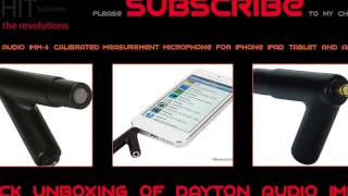 Dayton Audio iMM6 Calibrated Measurement Microphone for iPhone iPad Tablet and Android [upl. by Deste]