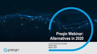 Preqin Alternatives in 2020 Webinar English [upl. by Eceirahs]