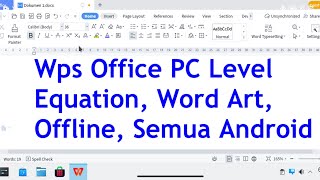 wps office mod apk full unlocked  gratis 100 berhasil [upl. by Shotton]