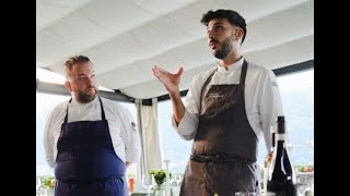 quotLago Mediterraneoquot cena a 4 mani al Filo di Lezzeno chef Alessandro Parisi e chef Davide Marzullo [upl. by Wehtam]