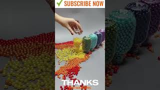 Amazing Reverse Colorful Pearls ASMR Oddly Beads Sound satisfying asmr asmrtoys [upl. by Nebuer344]