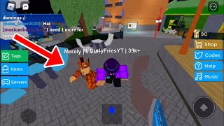 I met Merely in Roblox He gave FREE stuff [upl. by Egiap]