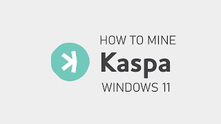 How to mine Kaspa KAS using Windows 11 [upl. by Nedia]