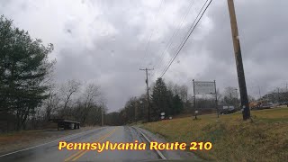 Route 210 Sagamore Pa To Elderton Pa A rainy Day In March 2024 [upl. by Enifesoj]