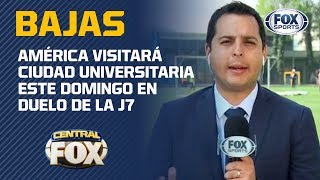 Once ausencias en el entrenamiento del América [upl. by Cung396]