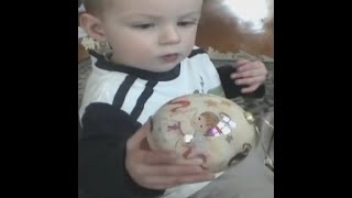 Baby throws christmas bauble nuclear explosion ensues [upl. by Attehcnoc]