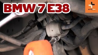 Wie BMW 7 E38 Stabigummis vorne wechseln TUTORIAL  AUTODOC [upl. by Eulau]