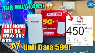 PLDT Home WiFi H155382 Quick Unboxing and Speed Test Review using TNT UNLI DATA 599 SULIT NGA BA [upl. by Archibaldo]