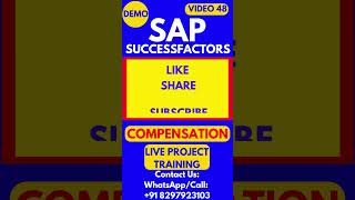 SAP SuccessFactors Compensation Training Video 48 sapsuccessfactorstraining sapsuccessfactors [upl. by Emmie]