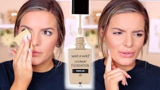 WET N WILD Photo Focus Foundation Review amp Wear Test  Casey Holmes [upl. by Gabriela]