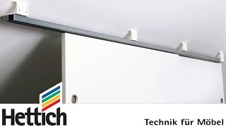 Adapter for sliding doors below sloping ceilings DoItYourself with Hettich [upl. by Iturk]