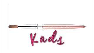 One of The Best Acrylic Nail Brushes on Amazon Kads Pink Metallic Acrylic Nail Brush Review [upl. by Anyahs]