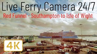 Ferry Cam  Southampton to Cowes Isle of Wight Red Funnel Live Camera 247 [upl. by Eiramlirpa46]