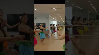 Polynesian Dance Ori TahitiTahitian Dance Workout FitnessTutorial Basic Step Cardio タヒチアンダンス [upl. by Reld]