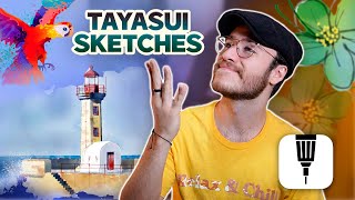 CREA DIBUJOS REALISTAS CON ESTA APP  Tayasui Sketches  ESimple [upl. by Dag]