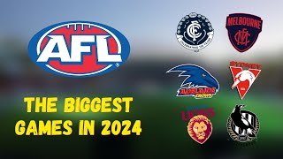 The AFL 2024 Fixtures Im Excited for the MOST [upl. by Crelin]