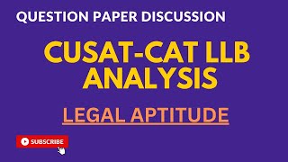 CUSATCAT QUESTION PAPER 2022  LAW RELATED MATTERS [upl. by Ellevart]