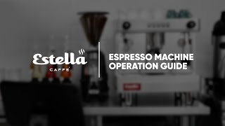 How to Use an Estella Caffe Espresso Machine [upl. by Schilit]