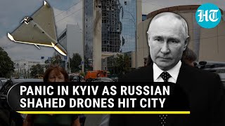 On Cam Russia Aims Iranian Shahed Drones At Kyiv Again  Watch What Happened Next [upl. by Chappell]