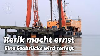 Rerik macht ernst  Eine Seebrücke wird zerlegt [upl. by Ardnaed225]