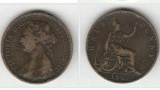 UK Victoria 1887 Half Penny Coin VALUE [upl. by Vernice]