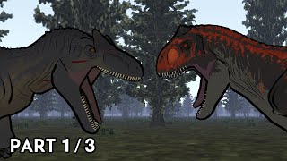 Allosaurus vs Carnotaurus  Animation Part 13 [upl. by Lemuela]