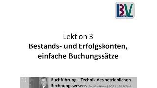 Bestandskonten amp Erfolgskonten  Kontensystem einfache Buchungssätze FB L03 T01 [upl. by Lirbaj346]