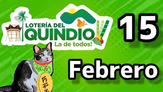 Resultado LOTERIA DEL QUINDIO Jueves 15 de Febrero de 2024 [upl. by Larkin]