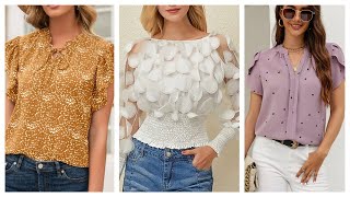 BLUSAS DE MODA PARA MUJERES 2025TopsIdeas 💡💡 [upl. by Etteloc996]