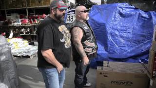 Hells Angels and Walmart provide bikes to kids [upl. by Elene]