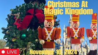 🔴 LIVE Christmas Time at Magic Kingdom  Taping of Disneys Christmas Parade  11102024 [upl. by Wehttam]