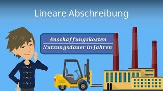 Lineare Abschreibung buchen  Einfache Erklärung der Berechnung amp Formel am Beispiel [upl. by Gupta]