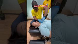 😲Chest pain treatment ।How do you drrajneeshkant worldfamouschiropractor cutthisvideo treatment [upl. by Boynton]