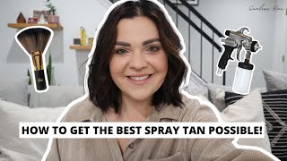 HOW TO GET THE BEST SPRAY TAN POSSIBLE BY A PRO SPRAY TAN ARTIST [upl. by Parette]