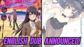 Rascal Does Not Dream of Bunny Girl Senpai English Dub Announced and Knapsack Kid Full Trailer [upl. by Erdnad]