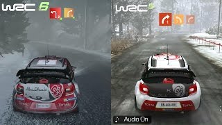 WRC 6 vs WRC 5  Graphics Sound Gameplay Comparison XOne  Monte Carlo [upl. by Anura366]