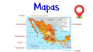 📍 ¿Qué son los Mapas 📍 Elementos Tipos Ejemplos 🗺 Fácil y Rápido [upl. by Kurtzman]