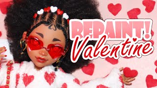 Repaint Valentine the Lovecore Fashion Doll Custom ❤️ [upl. by Asilanom340]