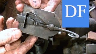 Blacksmithing Project  Forging a Simple Spring Latch [upl. by Topper]