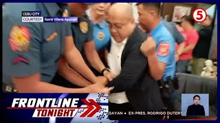 ExCebu administrator Collin Rosell pumalag nang posasan ng mga pulis  Frontline Tonight [upl. by Gnud11]