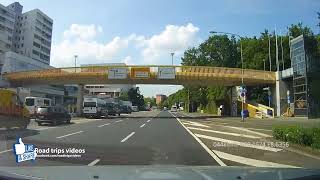 driving in Frankfurt am Main and Offenbach  June 2018  Road trip [upl. by Neik]