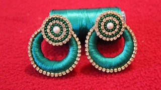 Simple and Beautiful Silk thread earringsChandbali Silk Thread Earrings [upl. by Dirraj74]