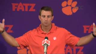 Dabo Swinney on NC State game [upl. by Sinnelg65]