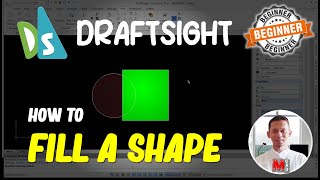 Draftsight How To Fill A Shape [upl. by Jeu]